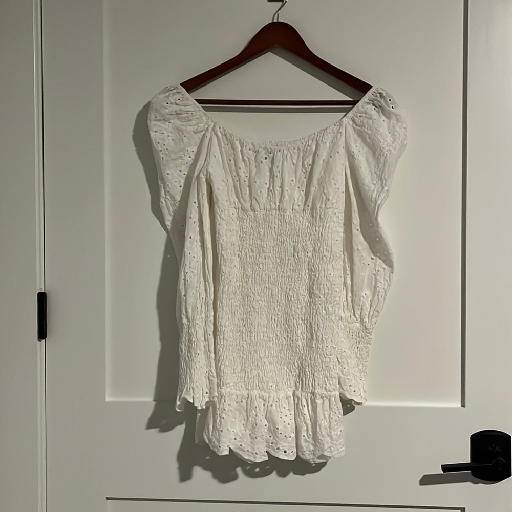 Mini all white summer dress